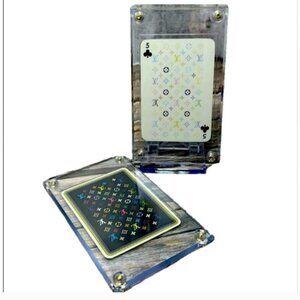 Louis Vuitton Takashi Murakami Noir Playing Card 5 Clubs